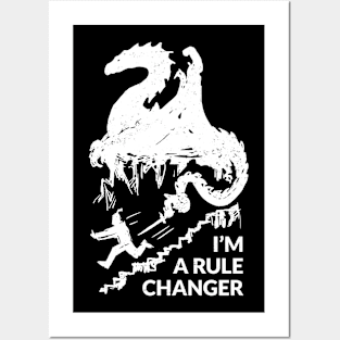 I'm a rule changer (white version) Posters and Art